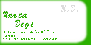 marta degi business card